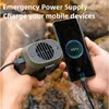 Other Home Garden Multi-functional Outdoor Fan Hanging Neck Fan Portable Camping Hiking Sports Usb Mini Fan With 8000mah Power Bank With Light 230812