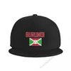 Ball Caps Burundi vlag Flat Brim honkbal Cap Ademblage verstelbare mannen vrouwen buiten hiphop hoed voor cadeau