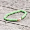 Strand Multicolor 6mm Polymer Clay Heishi Beads Pearl Stretch Bracelet Women 2023 Fashion Boho Summer Surf Jewelry Gifts Present