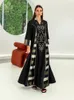 Casual Dresses Women Elegant Maxi 2023 Luxury Sequin Embroidery Long Sleeve Abaya Muslim Turkish Evening Party Robe Vestido