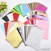 Wrap regalo 100 fogli/borsa A5 Documenti di avvolgimento Retro Multicolor Stampa di tessuto Tissue Bookmark Wapping Paviers Materiale di imballaggio regalo floreale R230814