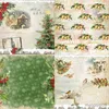 Present Wrap PanalisAcraft 24 Sheets 6 "X6" Vintage Christmas Scrapbook Paper Scrapbooking Mönstrande papperspaket DIY Craft Bakgrund Paper R230814