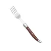 5pcs/conjunto de faca de bife manuseio de madeira, bife de bife, colher de sopa faca de faca de comida ocidental