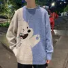 Herrtröjor jumper tröja män kvinnor vinter varm pullover harajuku anime svett toppar jul estetisk design y2k kläder haj grön 230814