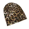 Berretto/berretto da cranio cappelli in cofano a pattern leopard