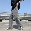 Men's Jeans 2022 Fashion Denim Men Show in Tide Brand Wide Leg Slit Trousers Jeans Hip Hop Streetwear New Hot Selling Casual Pants J230814