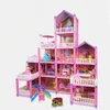 Tools Workshop Children Simulation Doll House Villa doen alsof Playhouse Assembled Doll Castle Manual Princess Castle Girl Toy Gift Toy House Kid 230812