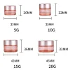 卸売ピンク5g 10g 15g 20g 30g 50g 60g 100gグラスクリームジャーフェイシャルクリームパッケージングコンテナll