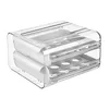 Storage Bottles Double Layers Eggs Containers Fridge Egg Drawer Organizer Bins For Cabinet