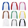 Women's T Shirts Heat Sublimation Men And Women In Autumn Shoulder Long Sleeve American Color Match Crewneck Hoodie