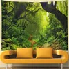 Tapestries Forest Tapestry Rainforest Landscape Tapestry Wall Hanging Tapestrys for Bedroom Living Room Tapisserie R230812