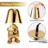 Tafellampen Little Golden Man Lamp Led Art Decor Night Light Bedide Bedroom Cafe Bar Cadeau voor kinderen Vriendin