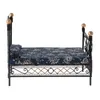 Atelier d'outils 1 12 lit double métal avec matelas Dollhouse Miniature meubles accessoires 230812