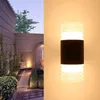 Leda de parede LED ao ar livre para cima e para baixo pátio de jardim luminoso decorar IP65 à prova de umidade à prova d'água