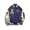 Jackets masculinos European e americano retro uniforme de beisebol da primavera e outono solto e versátil casaco de letra da moda Trendy Lovers 230812