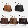 Borteiras Bag Bag masculina a marca de designer de moda de couro genuíno masculina para pasta para bolsas de documentos de documentos
