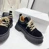 SMFK läderplattform Casual skor höjd ökar snörning loafers mocka sneakers bruna svarta designer skor fabriksklass