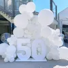 Other Event Party Supplies 5 36inch Matte Latex Pure White Balloons Wedding Decoration Birthday Baby Shower Round Helium Ballon Arch Garland 230814