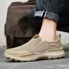 Sapatos de vestido homens lona deslizamento na moda respirável confortável qualidade superior calçado ao ar livre tenis sapatos masculinos zapatillas hombre 230814