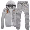 Herbst Winter Luxus Pole Hoodie Kits Tracksuits Herren Hoodies Hosen Designer Pullover Polos Sweatshirts Casual Hood Sport Jacke Jogging Oberbekleidung joggen