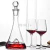 Şarap Gözlükleri 6 Stil Lüks 1000 1500ml Sanat Şelale Ayırıcı Kristal Kırmızı Viski Brendi Votka Şişesi Buz Üreticisi Kalça Şişesi Hediyesi 230814