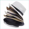 ケチなブリム帽子ファッションレディースメンズユニフェデラトリルビーギャングキャップサマービーチサンセントパナマハットカップルラバーズ2021 553 T2ドロップデルDHV2U