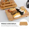 Geschirrsets Sets Bambus Sushi Teller Retro Home Decor Restaurant Haushaltsschale Japanische Platte