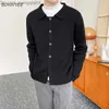 Men's Sweaters Solid cardigan sweater for men's winter youth hippies Knitwear Baggy minimalist sweater Sueteres Para Hombre designer pre course Korean style Z230814