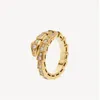 Love Men Designer Bijoux Titane Yellow Gold Sier Rose Diamond Diamond Ring non allergique
