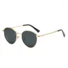 Gafas de sol Vintage Men de marca Diseñador Sun Gastas Sun Women Aley Metal Marco de metal Black Lens Ev400 UV400