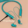 Taschenlampe Wireless Kopfhörer Halsband Bluetooth -Headset in Ohrhörern Sport Ohrhörer mit Handfree Mikrofon 70 Stunden Playtime Micro SD -Karte mp3 Player 5 Musik EQ Effekte