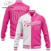 Jackets para hombres Fashion Nombre personalizado Número Colorido Patrón de graffiti 3D Harajuku Streetwear Unisex Casual Bottton Coat Baseball Jacket x1 230812