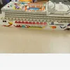 Bloques 4950 Uds. Crucero de lujo barco blanco grande DIY diamante Mini bloques de construcción Micro ladrillo ensamblado juguete niños regalo