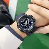 Armbanduhren Smael Sport Uhr für Mann Dual Time Männer resistent led light Military 8075 Qualitäts -Sportwächter