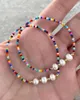 Strand Vlen Bohemian 2pcs/lot Set Colorful Glass Bead Bracelet For Women Freshwater Pearl Bracelets Stretch Fashion Pulseras Mujer