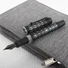 Fountain Pens Jinhao 100 Hollow Out Acrylic Metal Pen Ef F Nib con clip Hermoso Textura Excelente Oficina de Negocios Tinta 230814