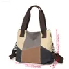 Messenger Bags Women New Handbags Crossody Bags Shoulder Bag Female Messenger Bags Color Block Canvas Handbags L230814