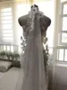 Bridal Veils Long Lace Wedding Veil 3.5 Meters 3m Wide Nature White Cathedral With Comb Accessories Bride Headpieces