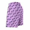 Heren shorts lavendel met libelbord dierenprint strand dagelijkse groot formaat zwembroek mannelijk