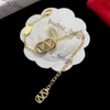 Classic Brand Jewelry Designer Ladies Jewellery Letter Pendant Bracelet Luxury Jewelry Gold Silver Ornaments Casual Chains BC3O