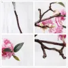 새로운 20pcs 인공 가짜 벚꽃 꽃 실크 꽃 신부 수국 정원 장식 파티 파티 웨딩 장식
