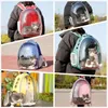 Katzenträger Bag Space Tragbares Haustier Atmungsaktives Hund transparent Rucksack Haustiere Träger Welpe mit Transport transportieren