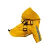 Dog Apparel Stylish Rain Coat Puppy Two-legged Raincoat Pet Accessories Adjustable Buckle Universal For Rainy Day