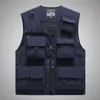 男性Sベスト春秋の屋外軍事黒2023ノースリーブジャケットファッション釣りポケットP ography Casua Casua Waistcoat 230814