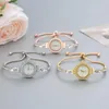 Wristwatches 2023 Fashion Women Heart Bracelet Watch Quartz Wristwatch Dress Casual Watches Gift Accessories GIRL