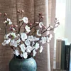 Dekorative Blumen künstliche Pflaumenblüte 60 cm gefälschte Seidenrote Blume für chinesische Dekoration Haus El Garden Hochzeitstisch