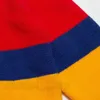Luxusmenschen Pullover Jumper Jacquard Buchstabe Strick Patchwork 100 blau rot gelb Farbkleidung Pullover Designer Sweatshirt Wollwolle