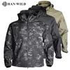 Jackets masculinos Han Wild Hunting Jackets Soft Militar Tactical Jacket Man Combate à prova d'água Homens masculinos Multicam Coat Breakbreakers 5xl 230812