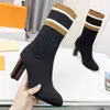 Designer Heel Boot Women Sock Sock Booties Winter Luis Fashion Boot Platfort Letter Woman Vuttonity SDGGSDFFCXZ