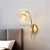 Wall Lamps Nordic crystal LED Wall Lamp Living Room Bedroom Background Wall Light Corridor Aisle Attic Bedside Lamps Home Modern Fixture HKD230814